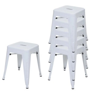 MCW 6x Hocker A73 Metall Weiß