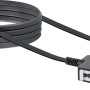 Schwaiger Verlängerungskabel (TAE) universal, schwarz, für Telefon und Zusatzgeräte.