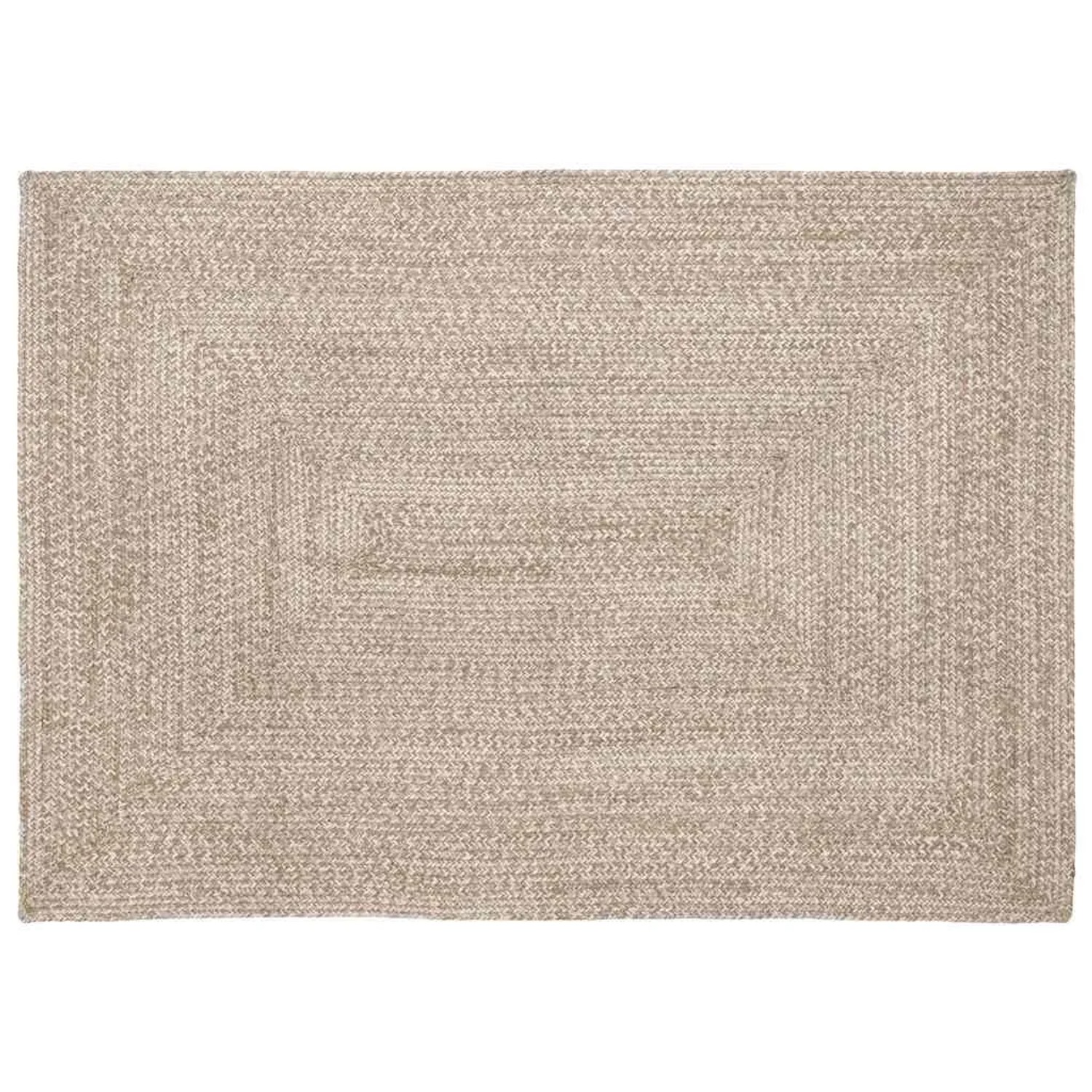 vidaXL Bereichsteppiche Natur und Weiß 140 x 200 cm Jute 42010479