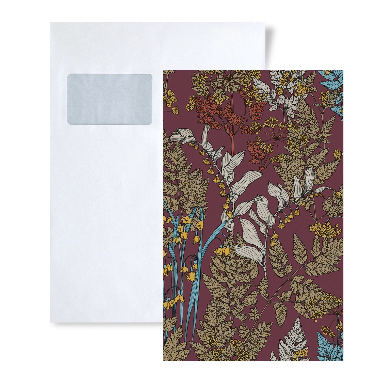 PROFHOME 1 MUSTERSTÜCK S-377514-GU DIN A4 MUSTER der Floral Tapete günstig online kaufen