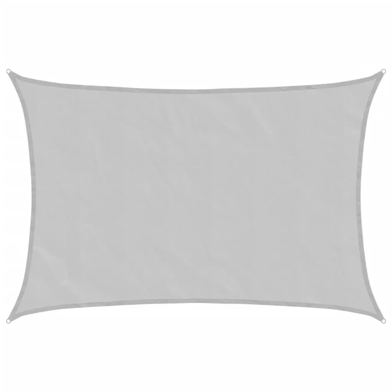 vidaXL Sonnensegel Hellgrau 5x3,5 m 100% Polyester Oxford 4000550