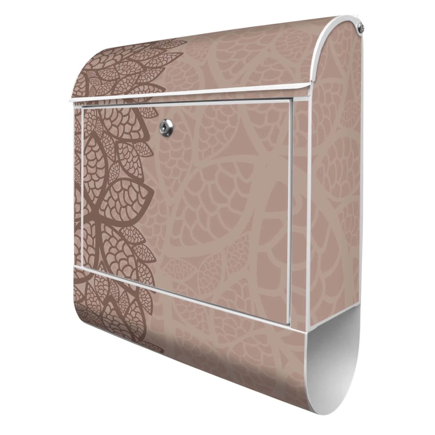 Banjado Design Briefkasten Weiß Pulverbeschichtet 39x47x14cm 2 Schlüssel Mi günstig online kaufen