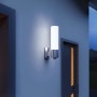 Moderne Steinel LED-Außenleuchte L 260 S aus Edelstahl mit Bewegungsmelder.