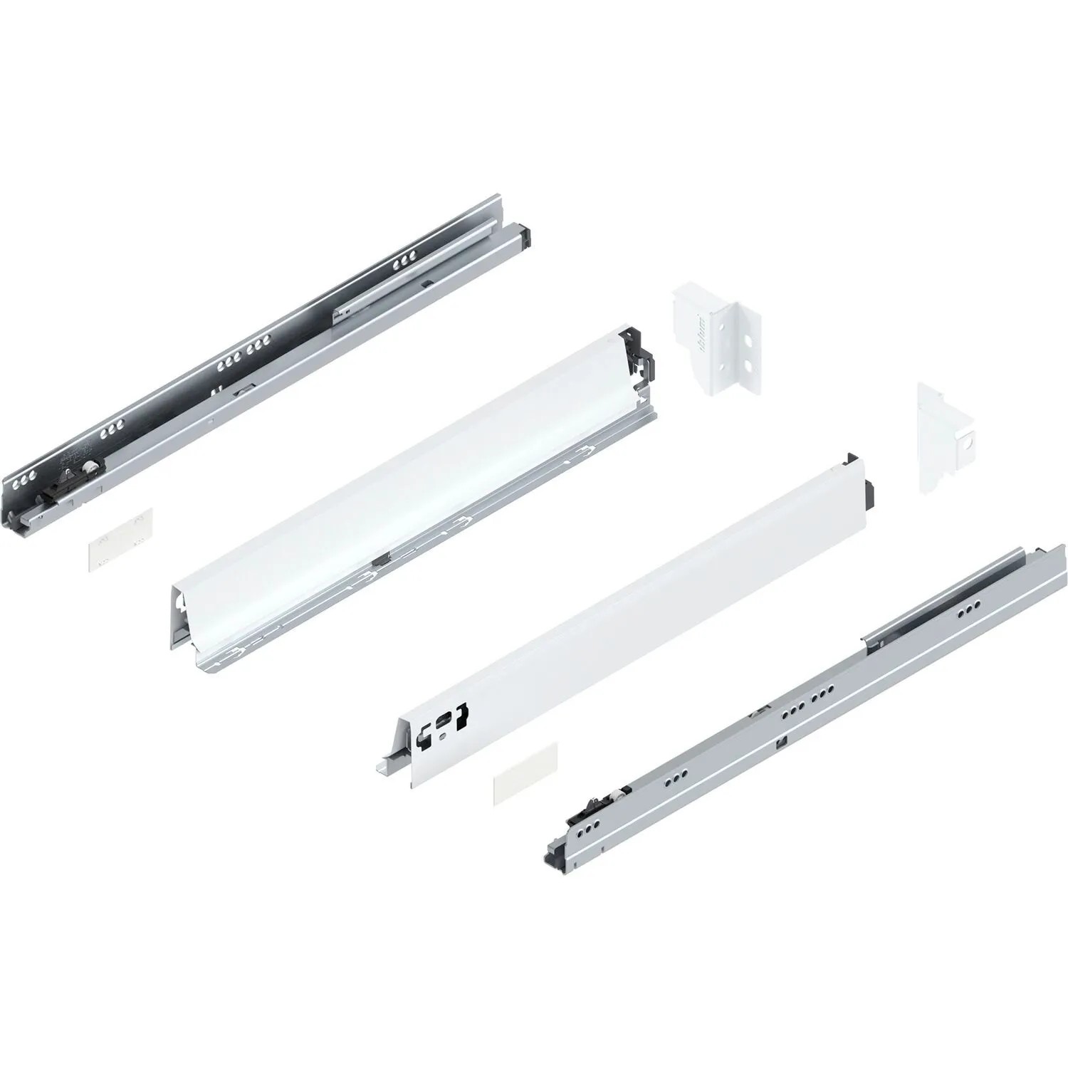 Blum Tandembox antaro N Vollauszug Blumotion 550 mm 30 kg Seidenweiß