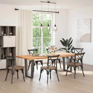 vidaXL Esstisch Beine V-Form 2 Stk Anthrazit 60x72-73,3 cm Stahl 4012642