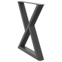 vidaXL Esstisch Beine 2 Stk Anthrazit 70x72-73,3 cm Stahl 4012726_3