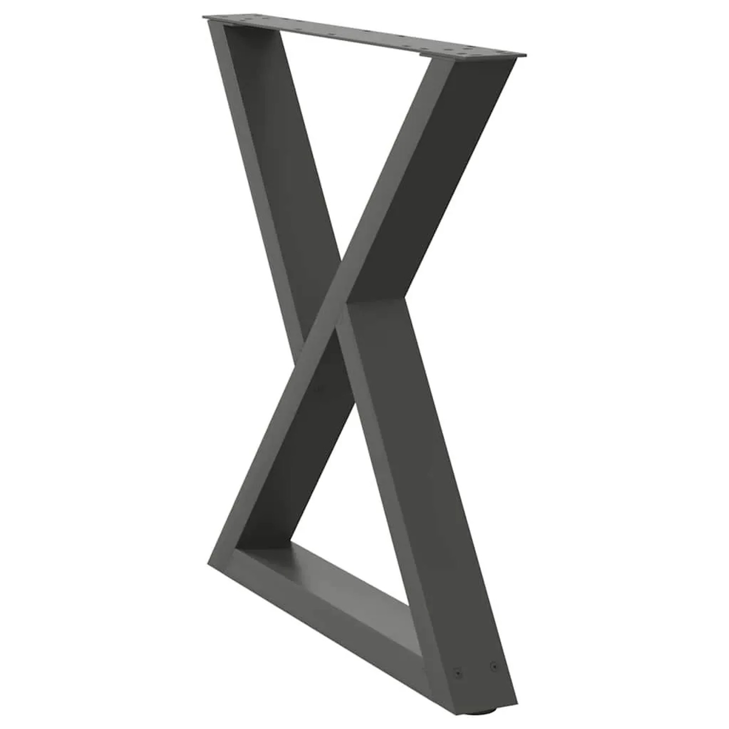 vidaXL Esstisch Beine 2 Stk Anthrazit 70x72-73,3 cm Stahl 4012726_3
