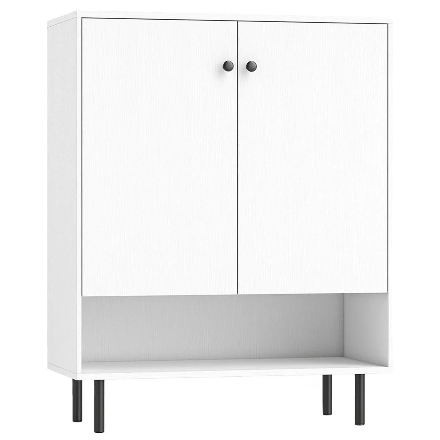 Costway Anrichteschrank Buffetschrank Modern Weiß 75 x 35 x 95 cm