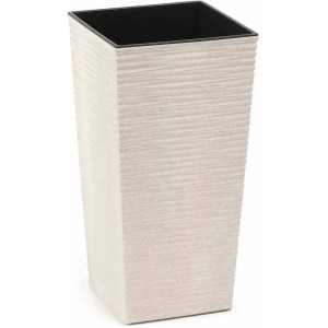 Siena Garden Pflanzsäule Eco Nizza, 2er Set, weiß, 30x30x57 cm.