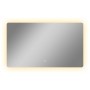 Aica Badspiegel 120x80 cm mit LED-Beleuchtung, Touch-Schalter, beschlagfrei, dimmbar und drei Lichtfarben.