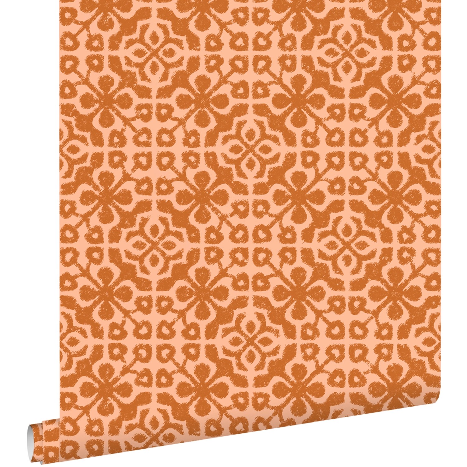 ESTAhome Tapete Abgenutzte Fliesen Orangebraun 50 X 900 Cm 131481 günstig online kaufen