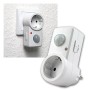 Weißer world-trading-net Zwischenstecker mit Bewegungsmelder für Lampen & Leuchten.
