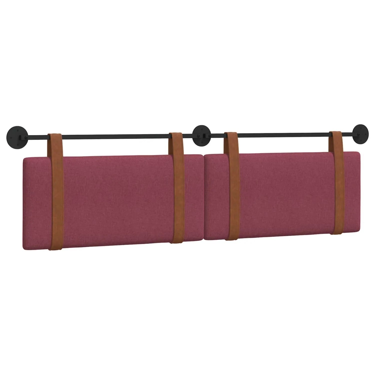 vidaXL Hängevorderseite Uni Weinrot 170 x 55 x 5 cm Antikes PU 42031486