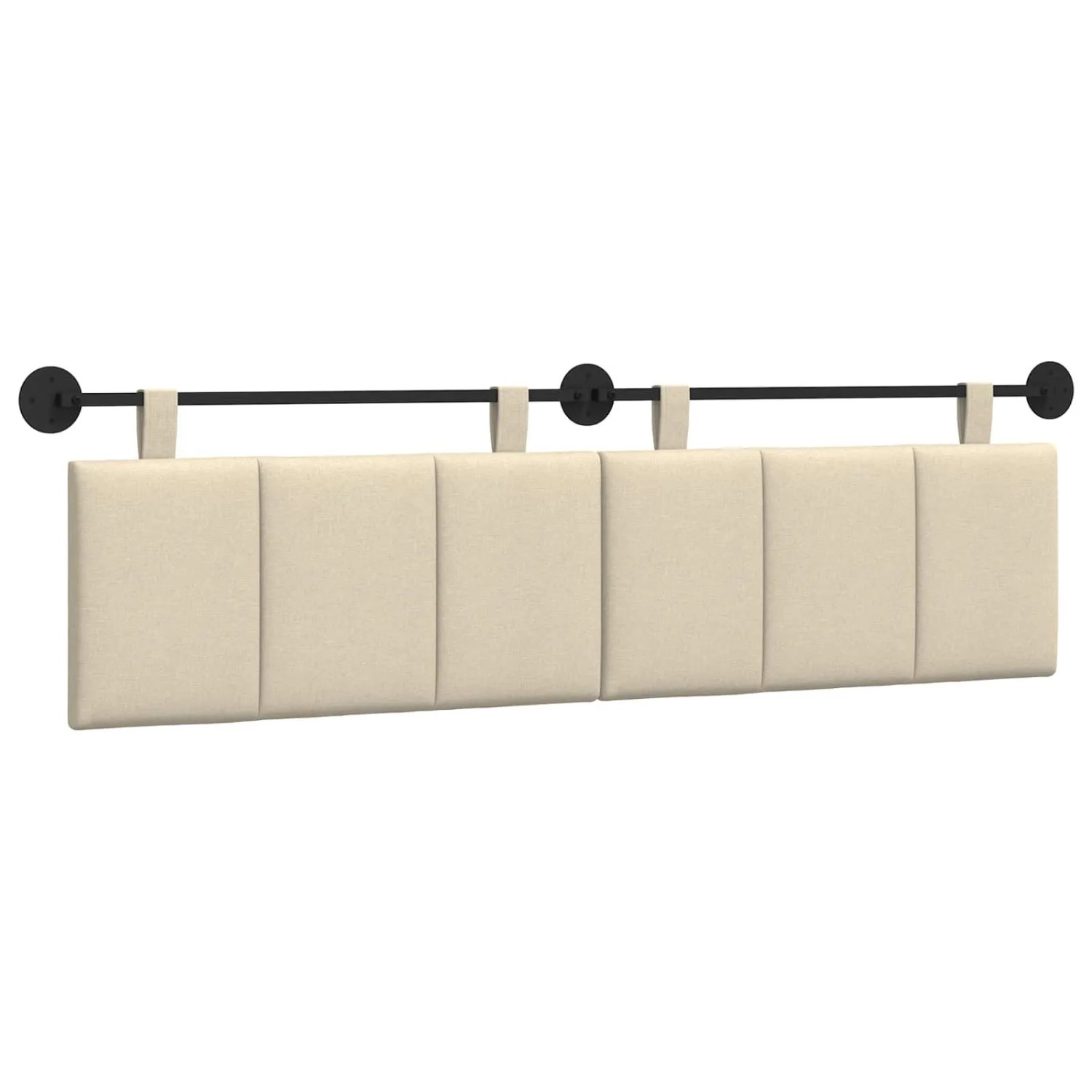 vidaXL Hängevorderseite Wandmontiert Creme 170 x 55 x 5 cm Stoff 42032308