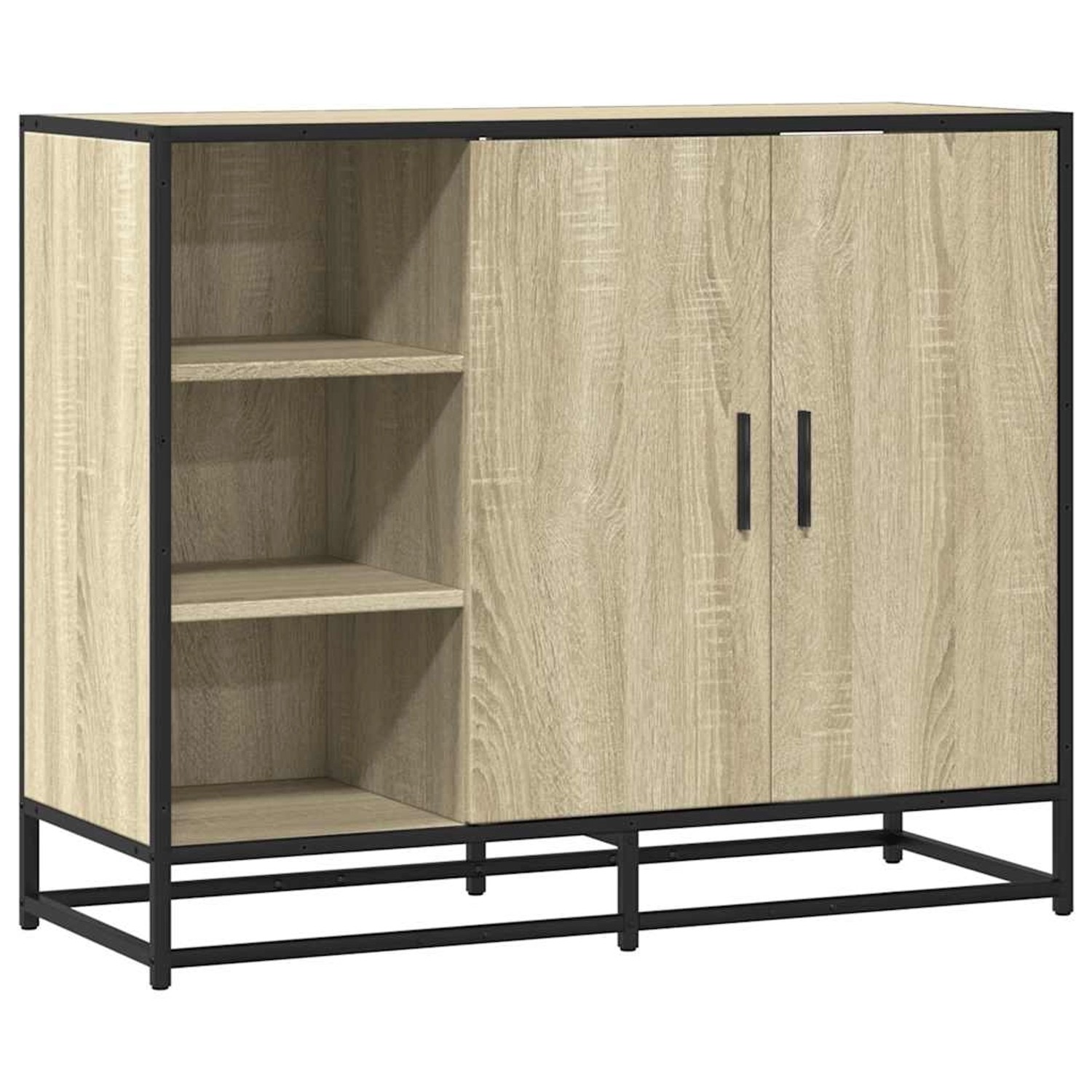 vidaXL Sideboard Sonoma-Eiche 92x35x76 cm Holzwerkstoff 849020 günstig online kaufen