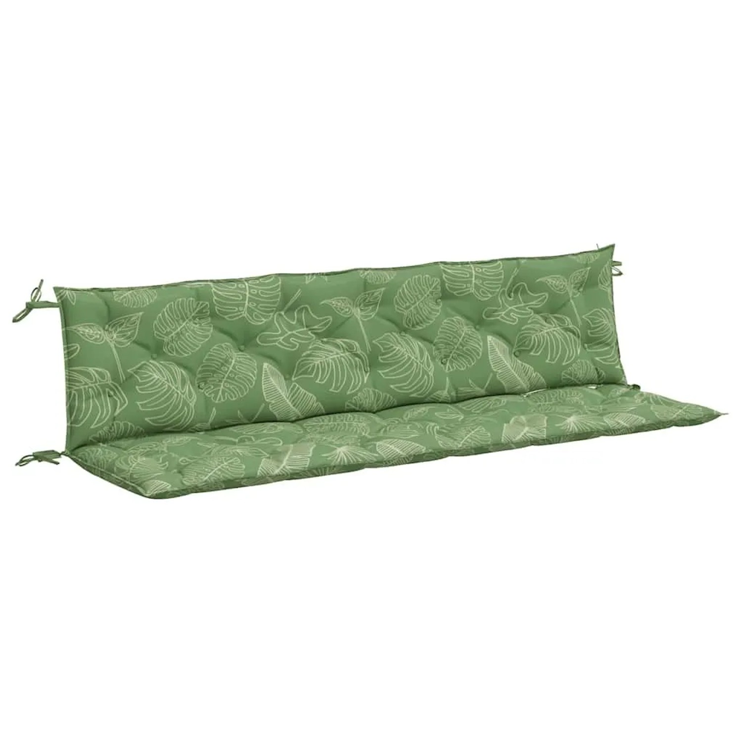 vidaXL Gartenbank-Auflagen 2 Stk Blattmuster 200x50x7 cm Stoff 361751 günstig online kaufen