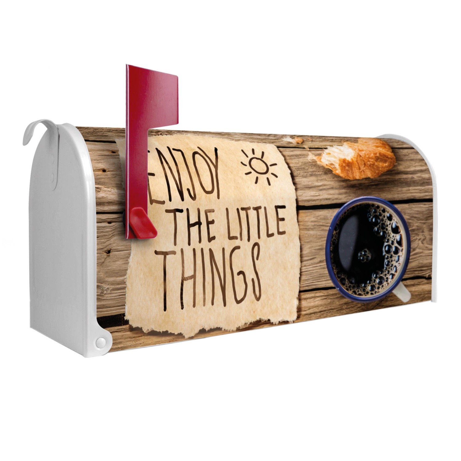 Banjado Amerikanischer Briefkasten Weiß 48x22x16cm US Mailbox Letterbox Pos günstig online kaufen