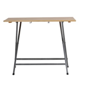 Fun Star Stehtisch aus Kiefernholz, beige, mit Stahlgestell. Ideal für Garten und Terrasse.