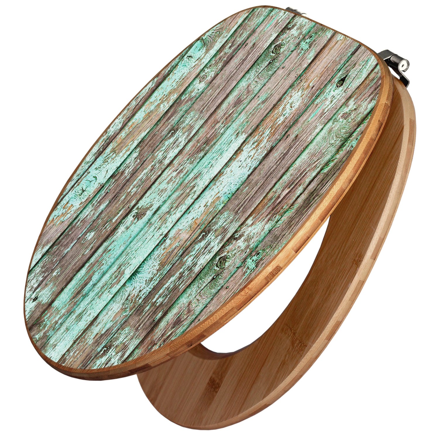 Banjado Design WC Sitz Bambus Toilettendeckel Toilettensitz Bambus Holz Klo günstig online kaufen