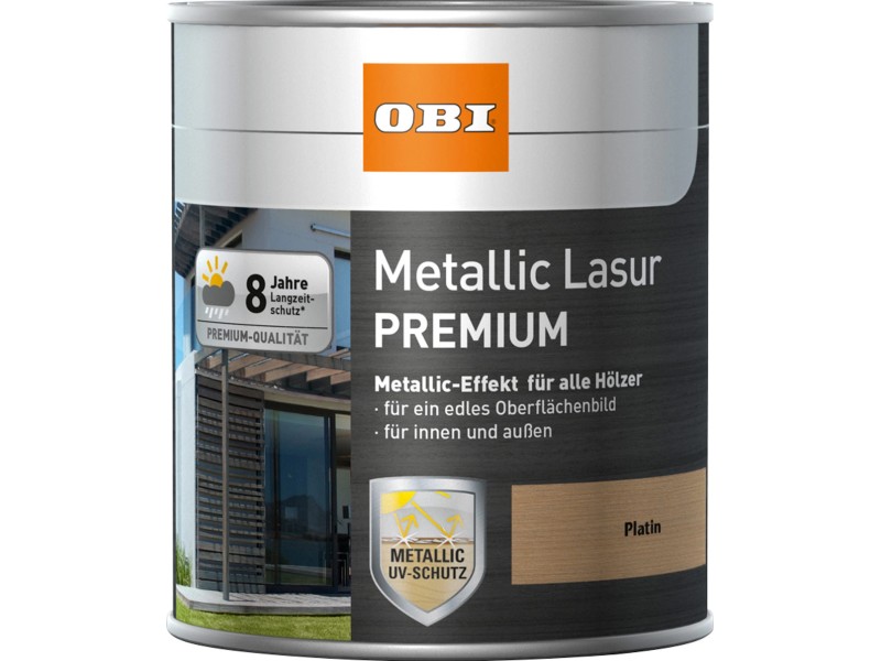 OBI Metallic Lasur Premium Platin 750 ml kaufen bei OBI