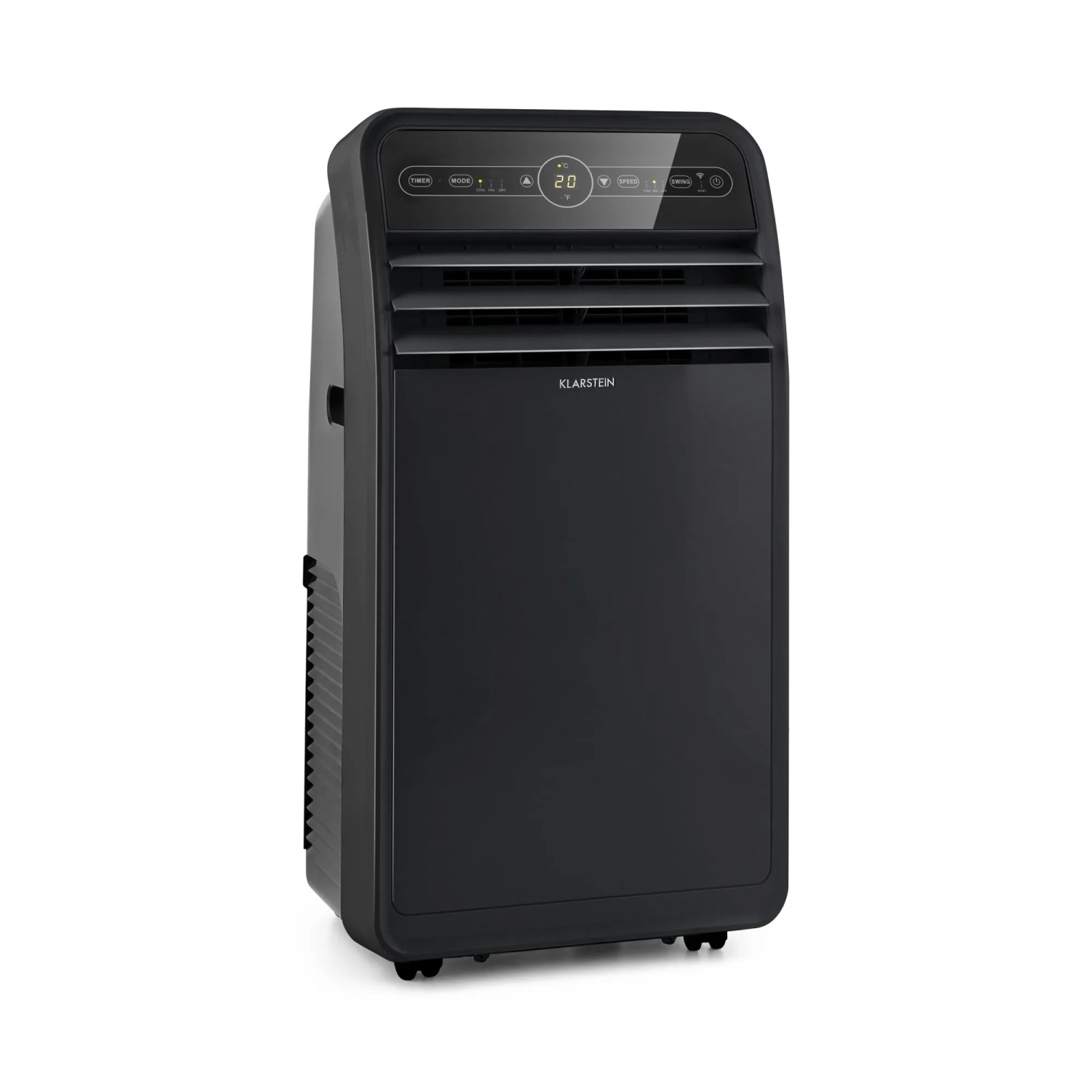 Klarstein Metrobreeze New York Smart 12k Mobile Klimaanlage 12000 BTU 3,5 kW Klimagerät Schwarz