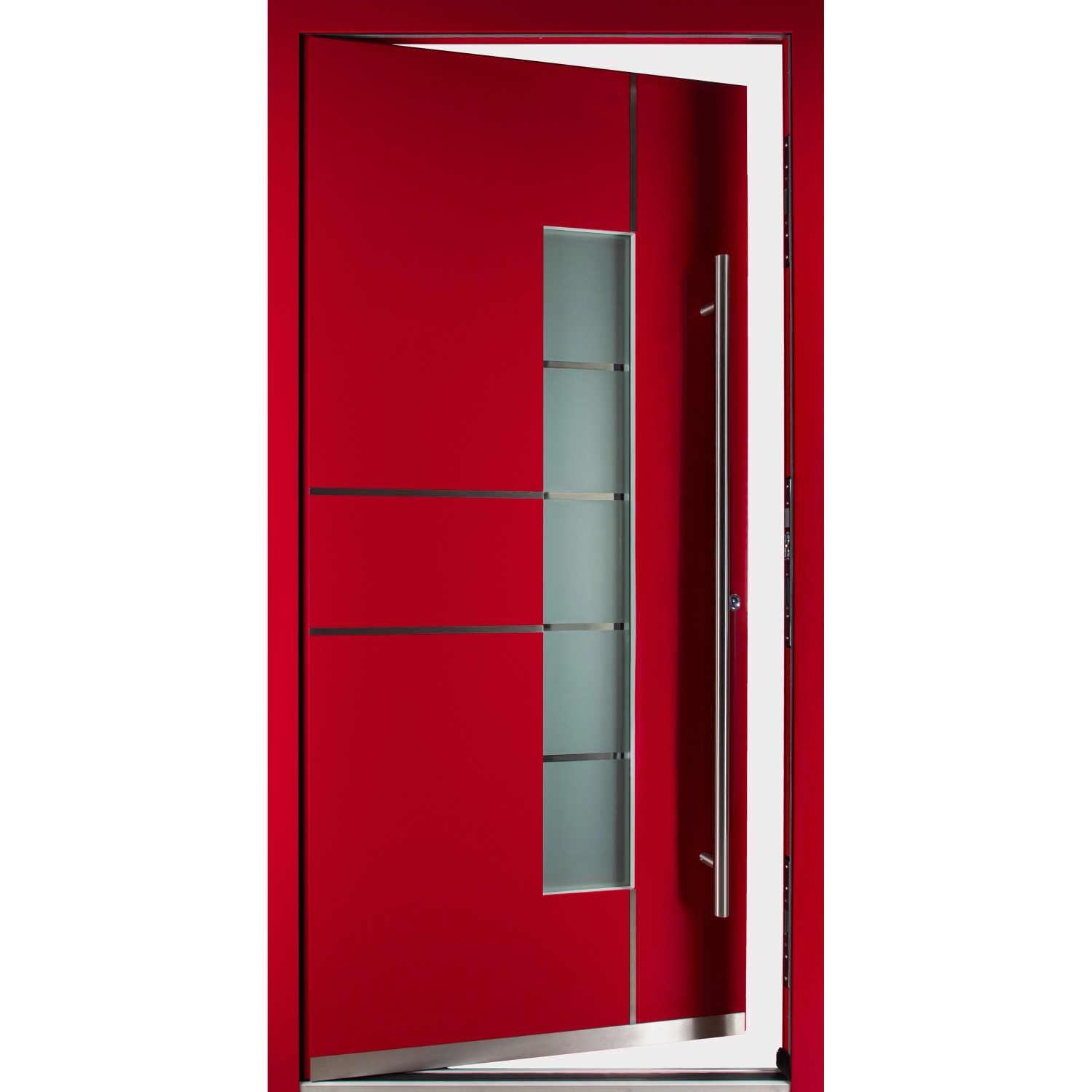 Moderno Haustür M360P Rubinrot 100 cm x 210 cm DIN R günstig online kaufen