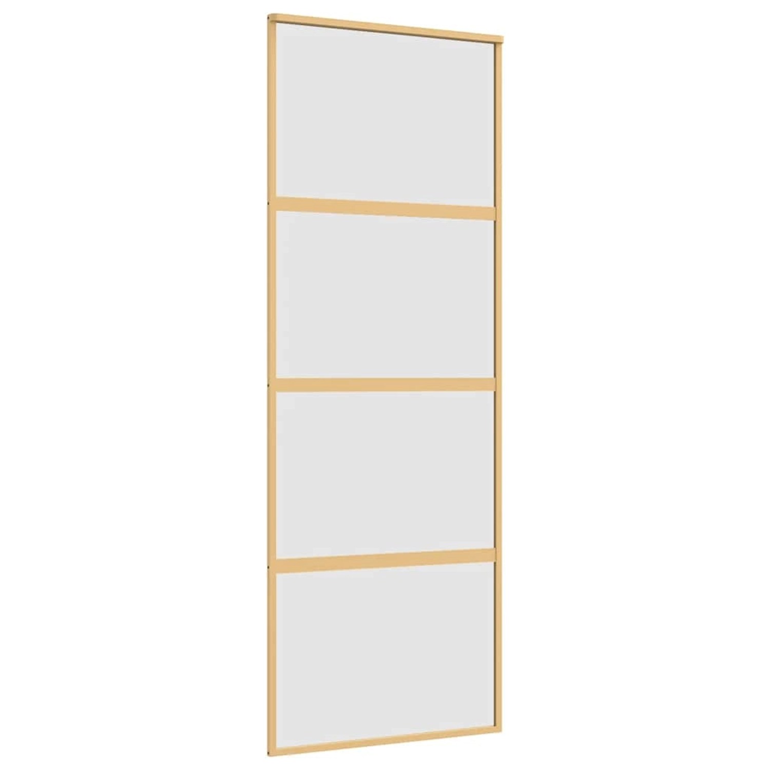 vidaXL Schiebetür Golden 76x205 cm Matt ESG-Glas und Aluminium 155181 günstig online kaufen