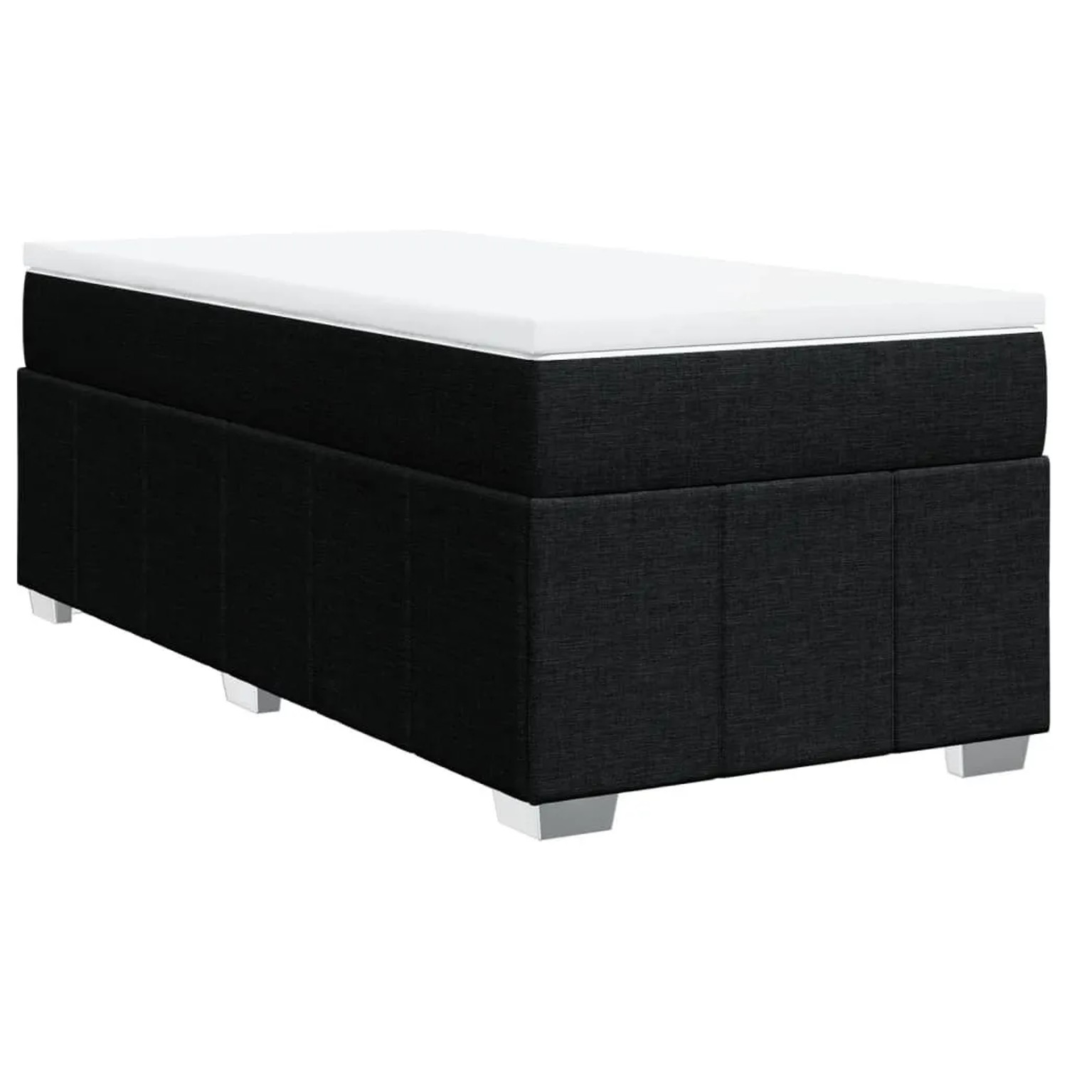 Thumbnail - vidaXL Boxspringbett mit Matratze Schwarz 90x190 cm Stoff 3285437