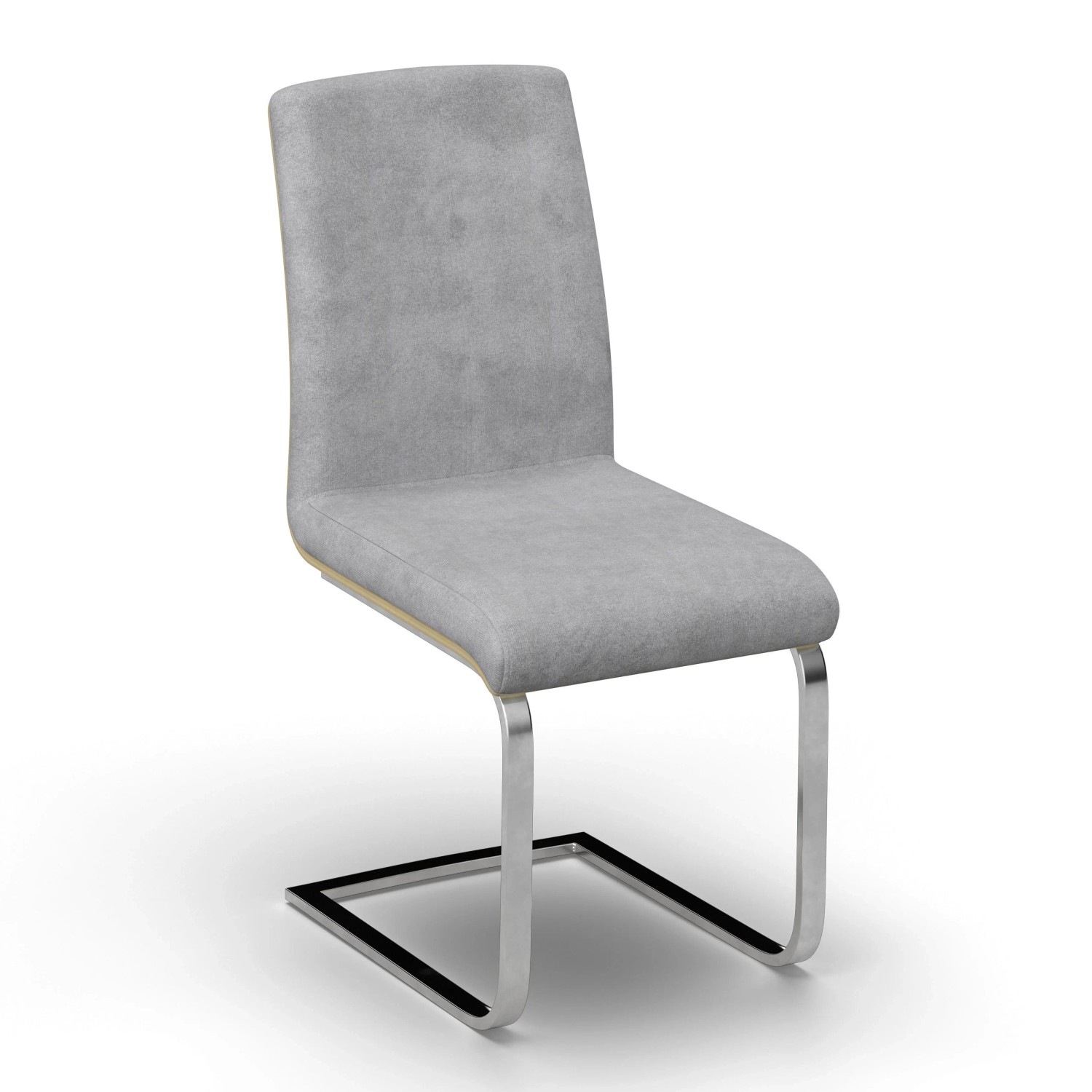 Bessagi Home Schwingstuhl Nubia Grau Bouclé Gepolstert