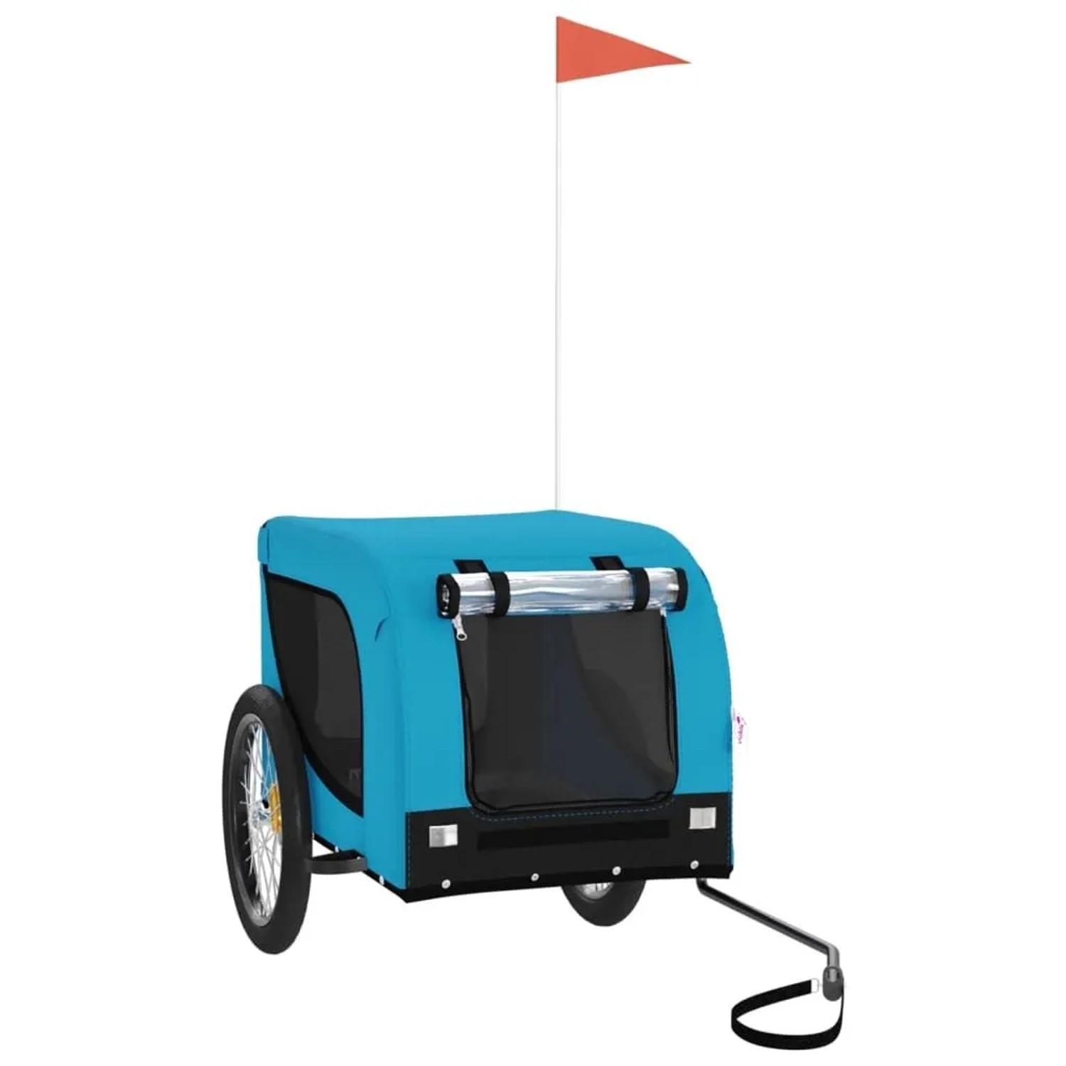 vidaXL Fahrradanhänger Hunde Blau und Schwarz Oxford-Gewebe & Eisen 94009