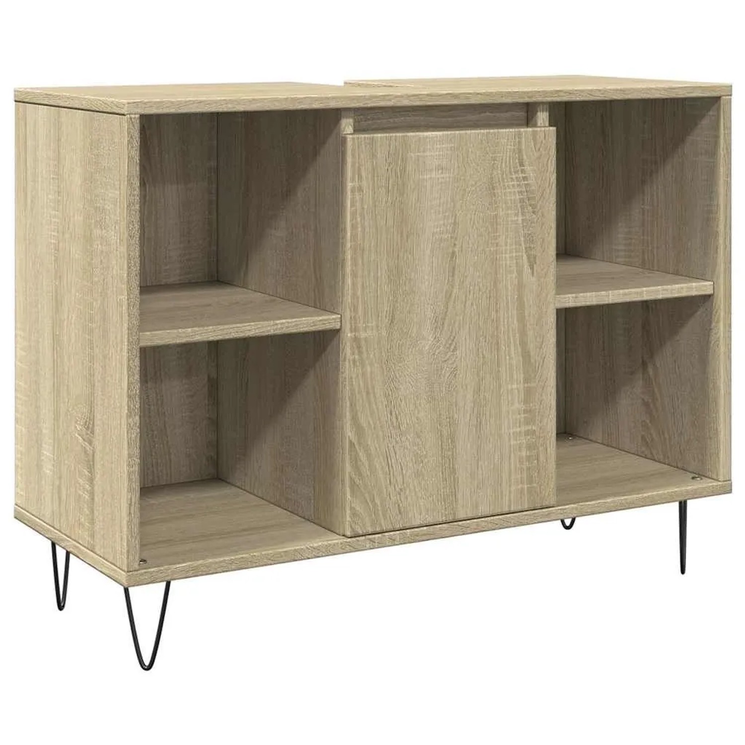 vidaXL Badschrank Sonoma-Eiche 80x33x60 cm Holzwerkstoff 849680