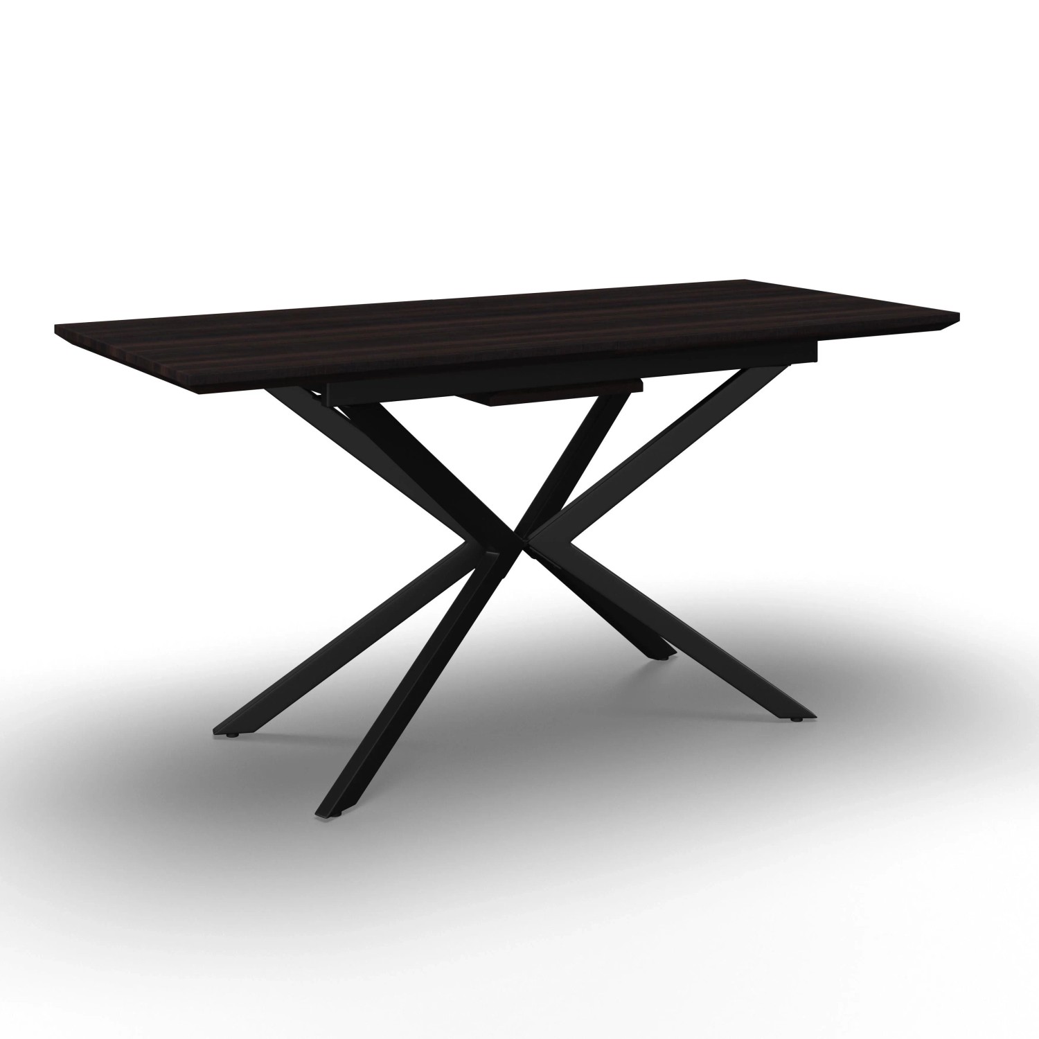 Bessagi Home Ausziehtisch Aki Walnussfarben MDF 140-180/80/76 cm