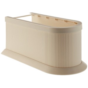 Fackelmann Siphonabdeckung in Pergamon, Badmöbel-Zubehör aus Kunststoff, individuell zuschneidbar.