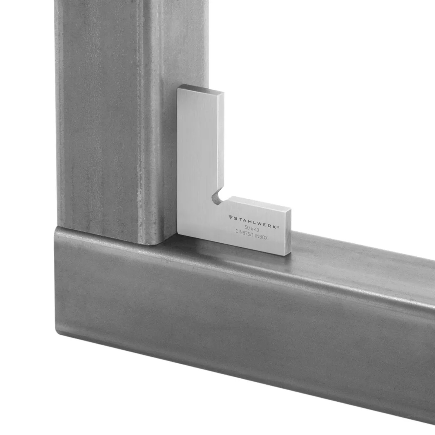 STAHLWERK Flachwinkel 50x40mm aus Edelstahl, 90° Winkel für Werkzeug-Sets.