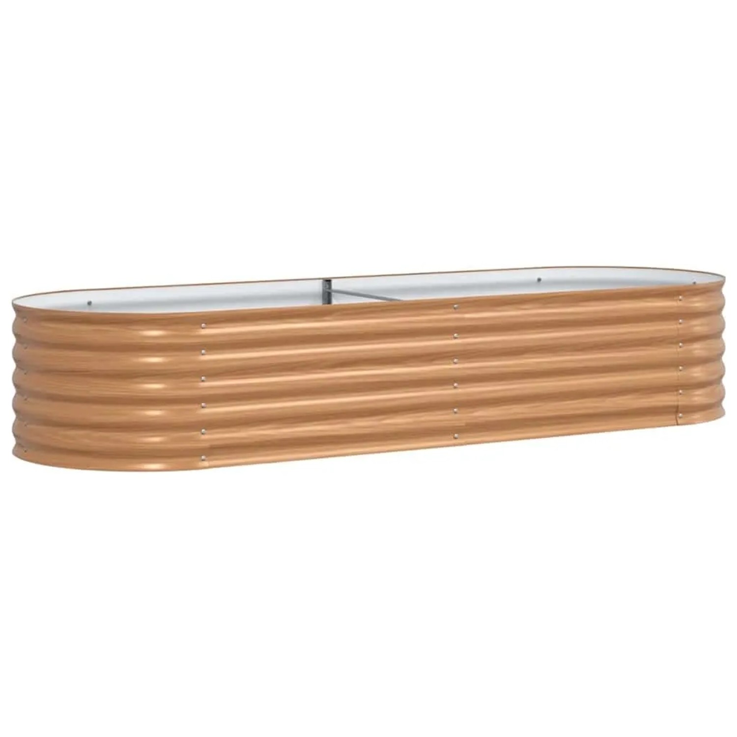 vidaXL Hochbeet Braun 240 x 80 x 44 cm Stahl 42011332