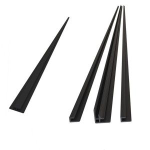 Duschparadies Dekowand Duschrückwand Zubehör Montage Aluminium Profile Montagezubehör 210cm Schwarz Profil ECKx1 Ux2 Hx1