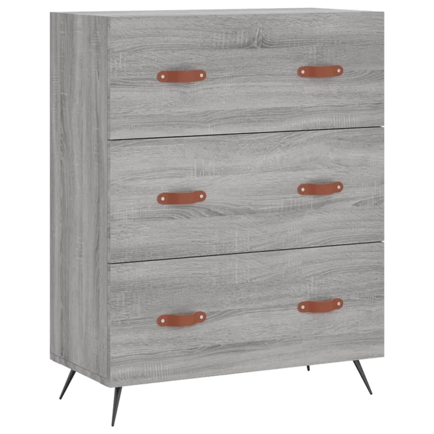 vidaXL Kommode Grau Sonoma 69,5x34x90 cm Holzwerkstoff 827826