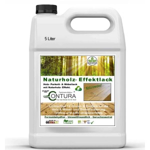 Contura Parkettlack Möbellack Holzlack Naturholzeffekt Lack Matt Naturholz Effektlack 5 Liter