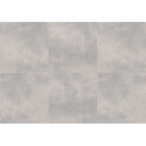 Graue Click-Vinylboden Fliesen in Steinoptik, ideal für Wohn- und Feuchträume.