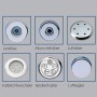 Details des Ottofond Whirlpool-Komplettsets: Düsen, Farblichtwechsler und Bedienelemente.
