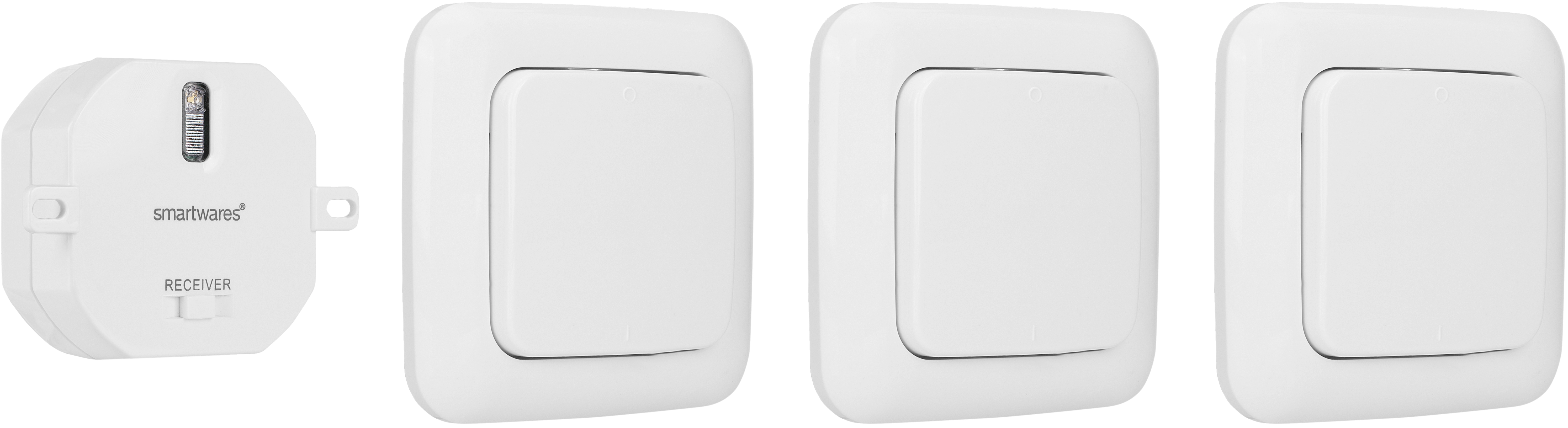 1.000W Funk-Wandschaltern kaufen OBI bei Smartwares 3 mit Einbauschalter-Set Weiß