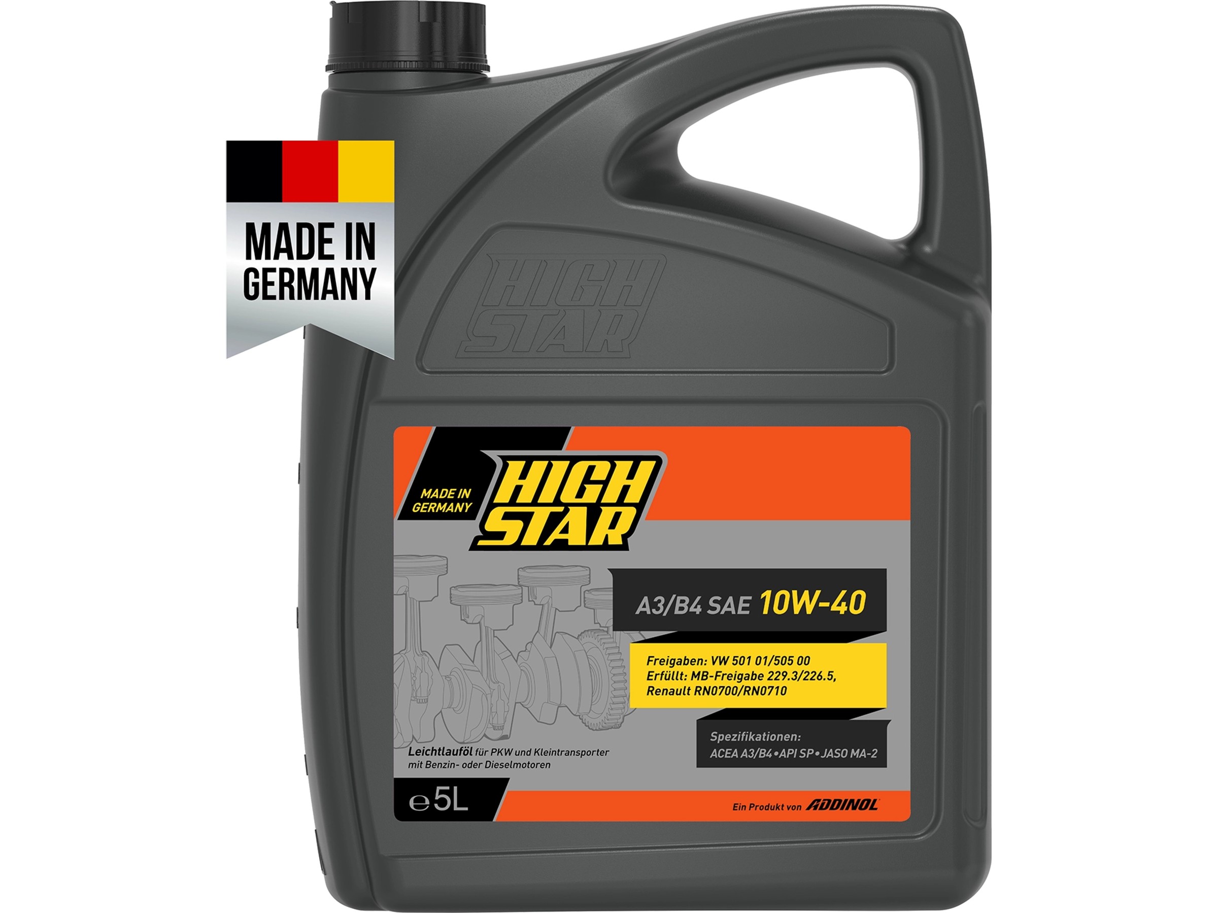 MANNOL Molibden 10W-40 Motoröl – 60 Liter Kanister Inkl. Auslaufhahn Für Benzinmotoren