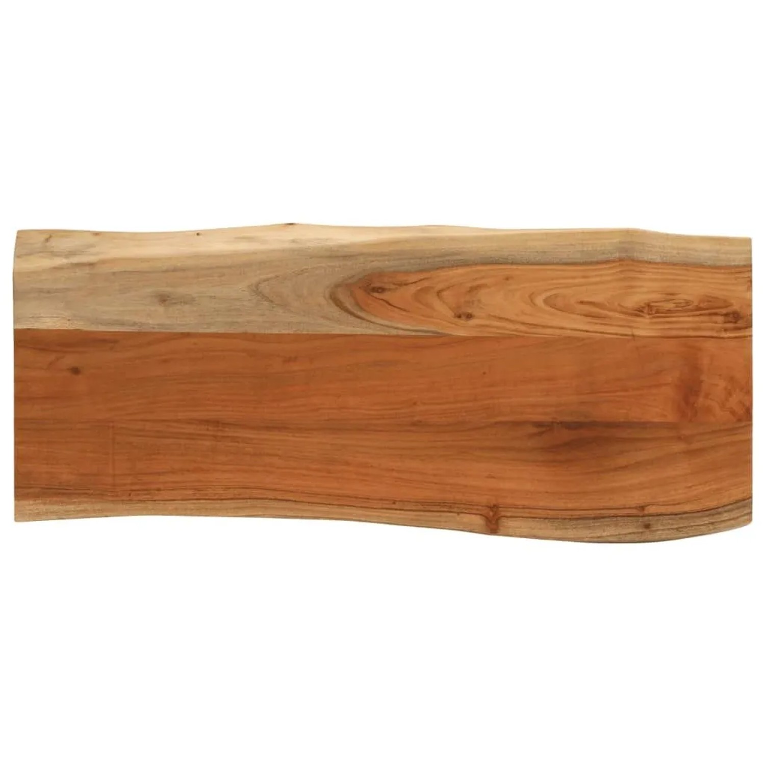 vidaXL Tischplatte 100x40x3,8cm Rechteckig Massivholz Akazie Baumkante 370636
