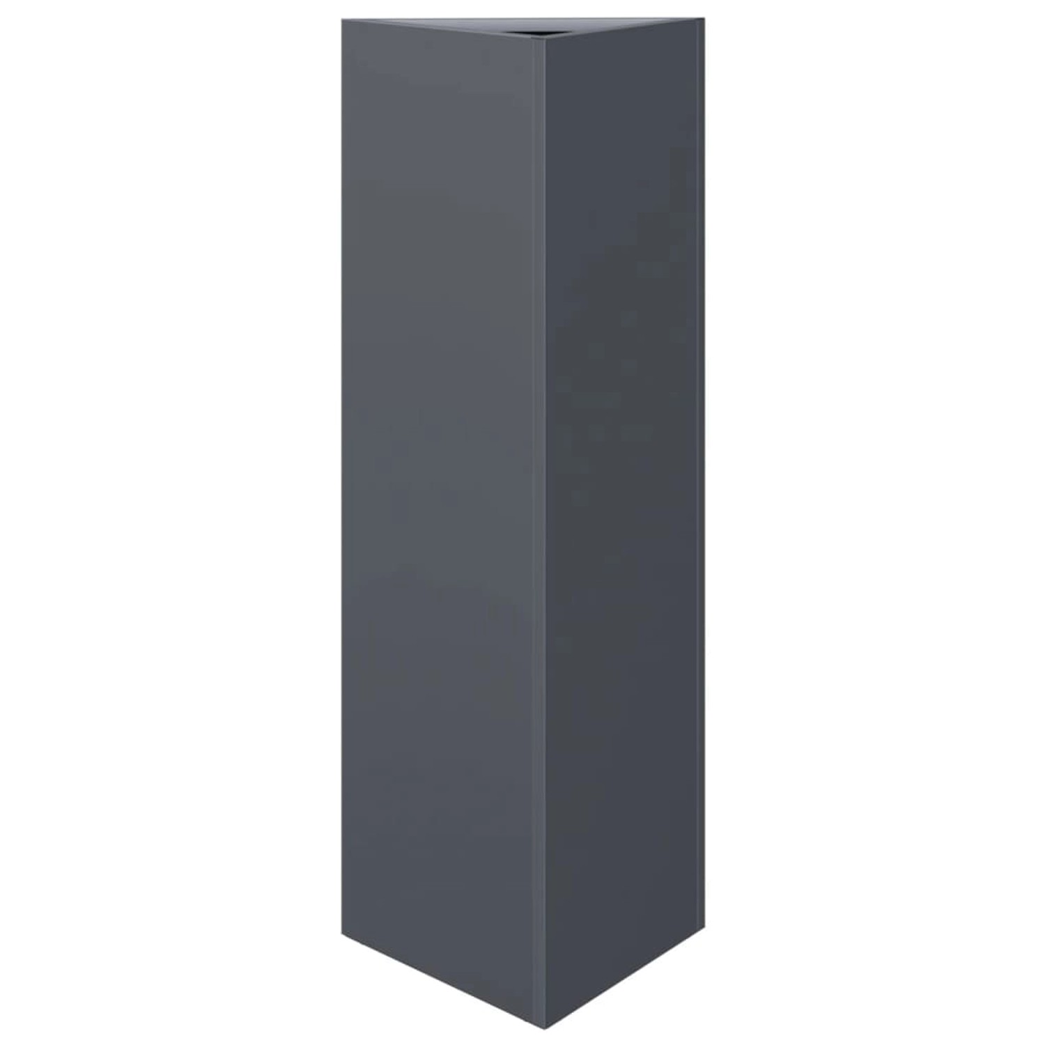vidaXL Pflanzkübel Anthrazit Dreieckig 30x26x75 cm Stahl 851147 günstig online kaufen