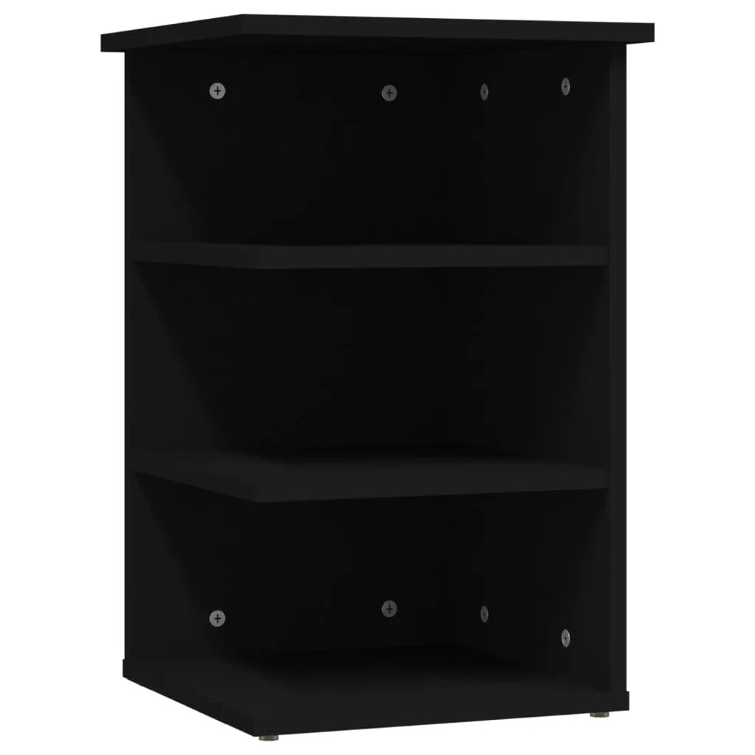 vidaXL Beistellregal Schwarz 35x35x55 cm Holzwerkstoff 806275