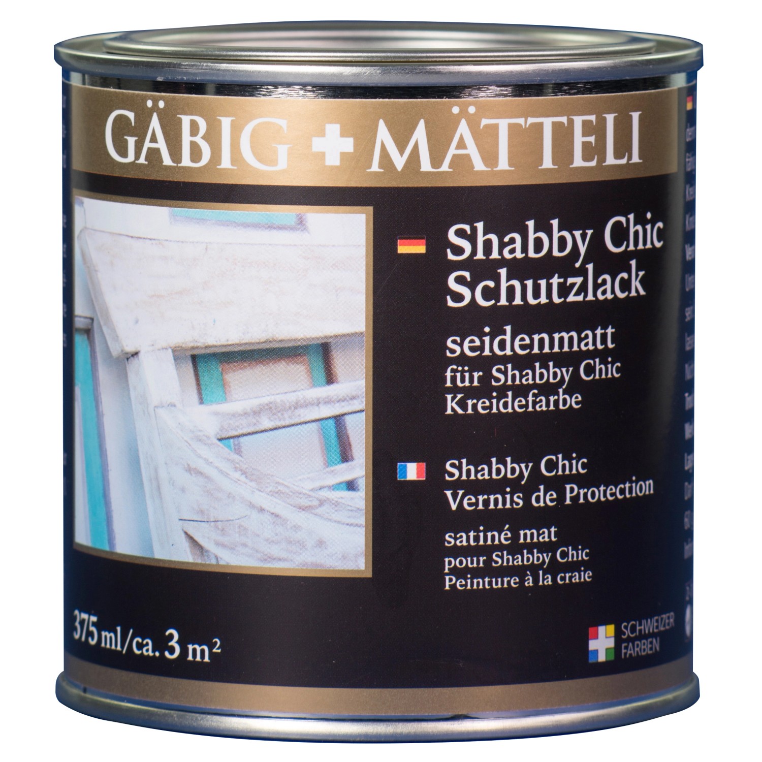 Gäbig+Mätteli Shabby Chic Schutzlack seidenmatt 375 ml