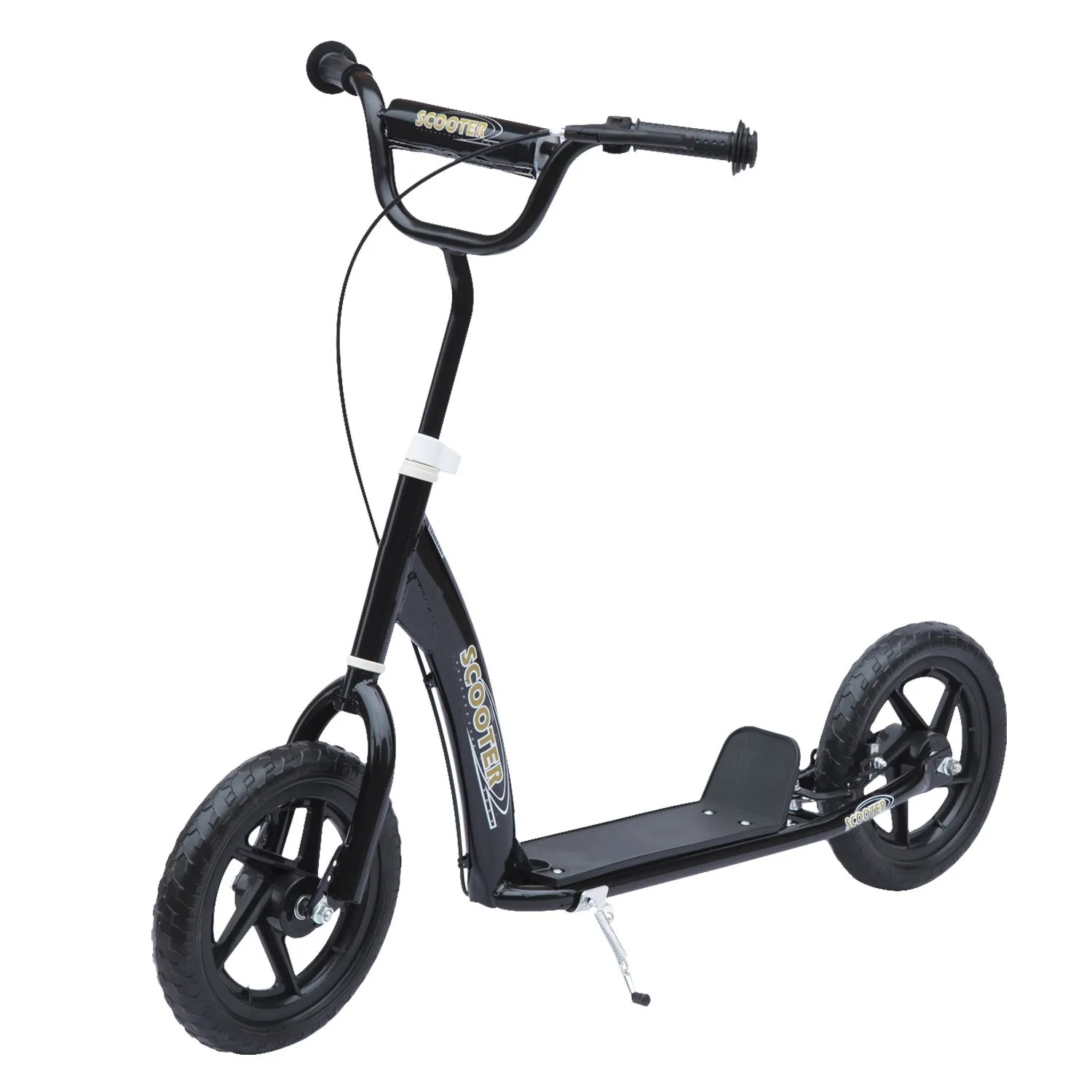 HOMCOM Kinderroller mit Hinterbremse 12 Zoll