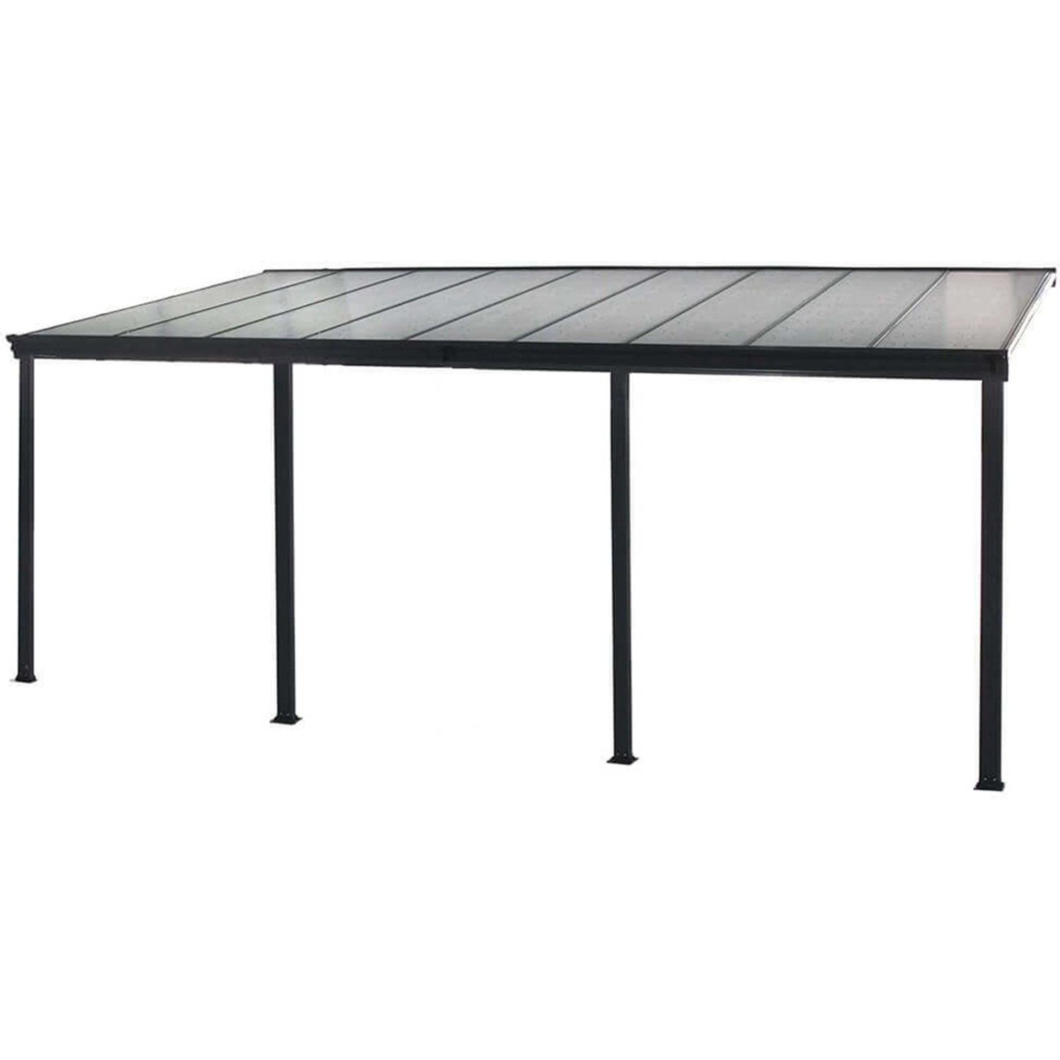 Unique Nature Terrassenüberdachung 618x303cm - Aluminium Mit Hohlkammerplatten