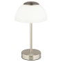 Globo Tischleuchte Sarima, Metall Nickel matt, 31 cm, LED-Tischleuchte.