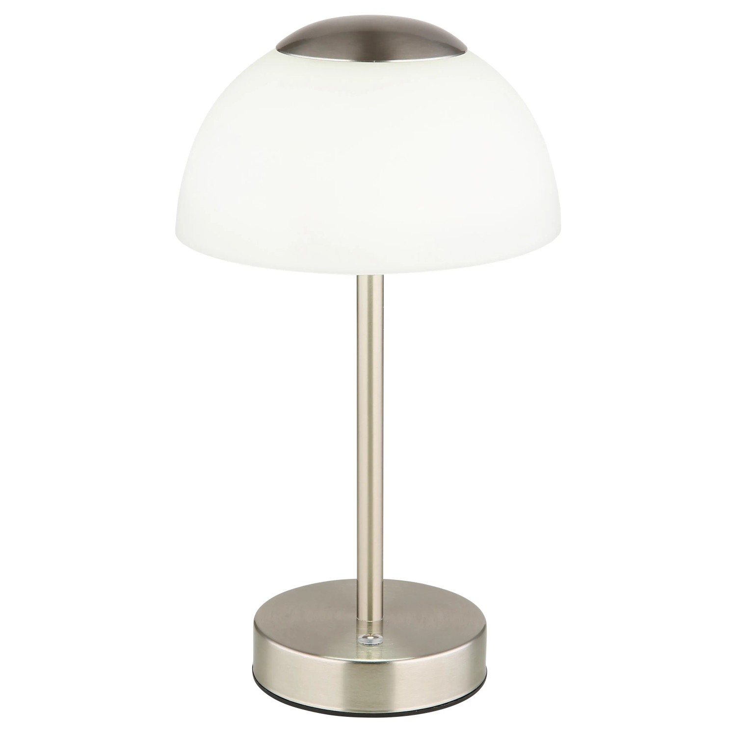 Globo Tischleuchte Sarima, Metall Nickel matt, 31 cm, LED-Tischleuchte.